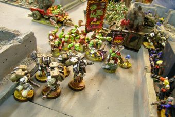 Dark Angels-Eldars vs Deathguard-Orks