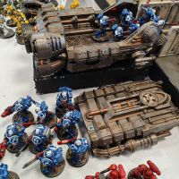 Obone et sa table Space Crusade