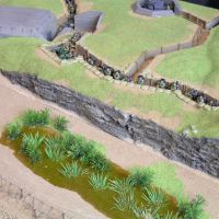 Tigrou et sa table comm�morative pour le 60�me anniversaire du d�barquement