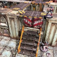 Wallace et sa table Necromunda